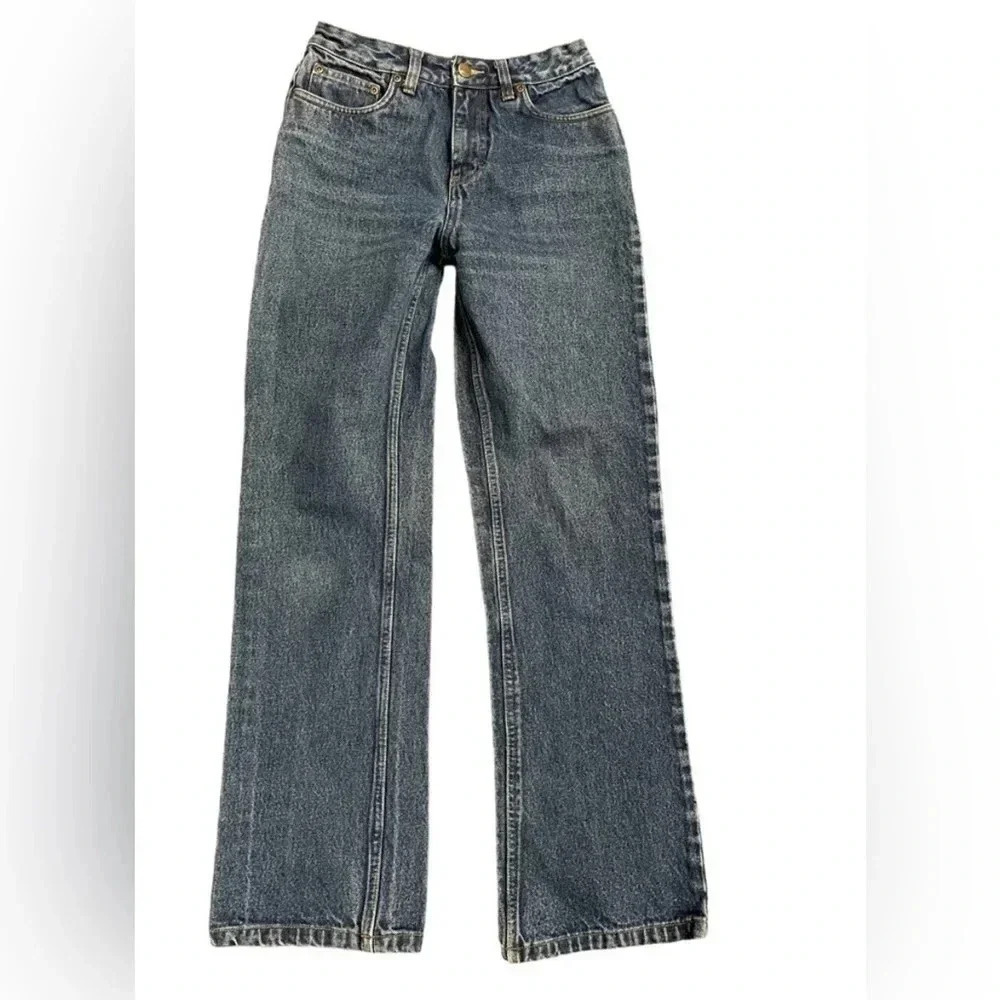 Blue  Pine Vintage Straight Leg Medium Wash Denim Jeans Size 2